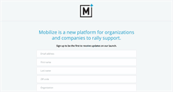 Desktop Screenshot of mobilize.us